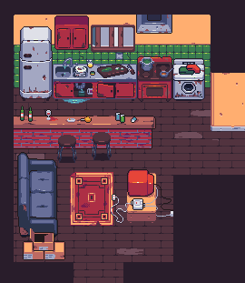 Survival horror environment